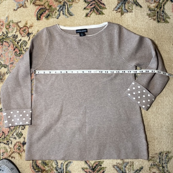 Womens Cynthia Rowley grey knit 3/4 sleeve sweater, Feels like Cashmere! NWT MED - Picture 9 of 12